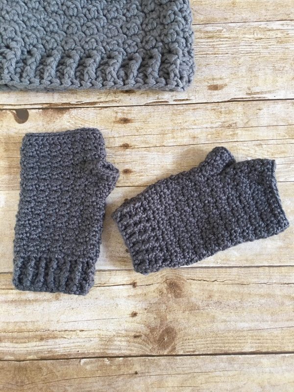 Lemon Peel Fingerless Gloves crochet pattern