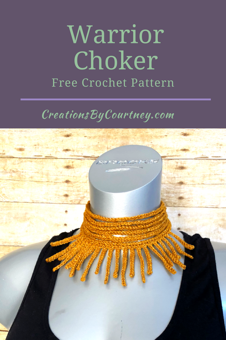 Warrior Choker, free crochet pattern