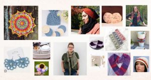 A picture collage of crochet accessories that one can make for Mother's Day gifts.