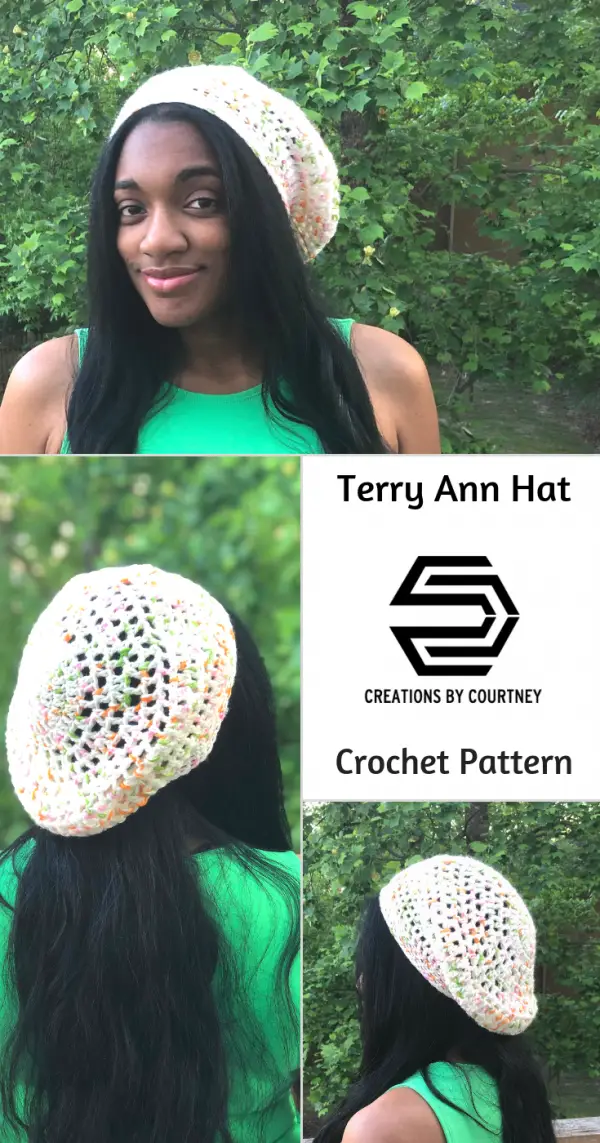 Terry Ann Hat: Free Crochet Pattern - Creations By Courtney