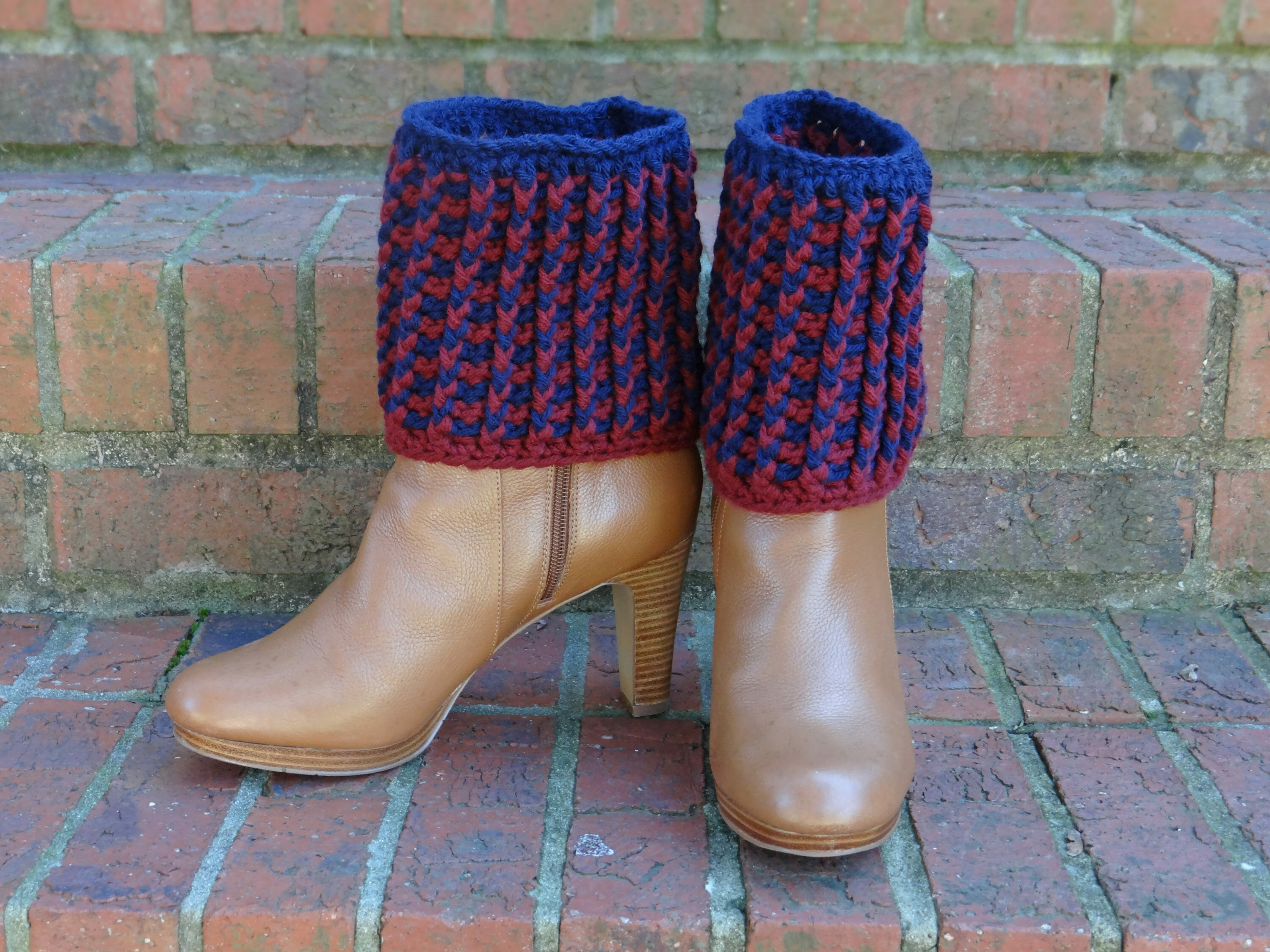 Ribbed Boot Cuffs crochet pattern