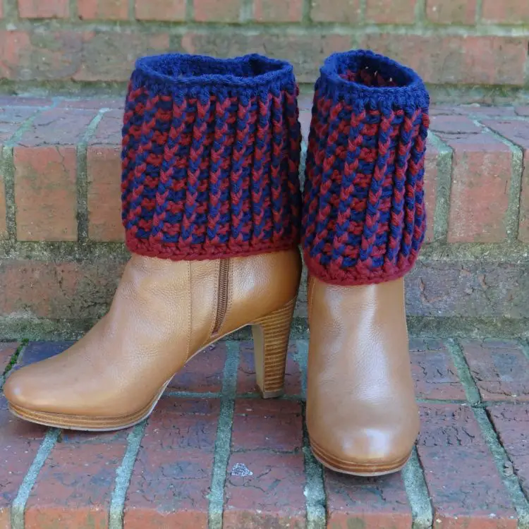Ribbed Boot Cuffs crochet pattern