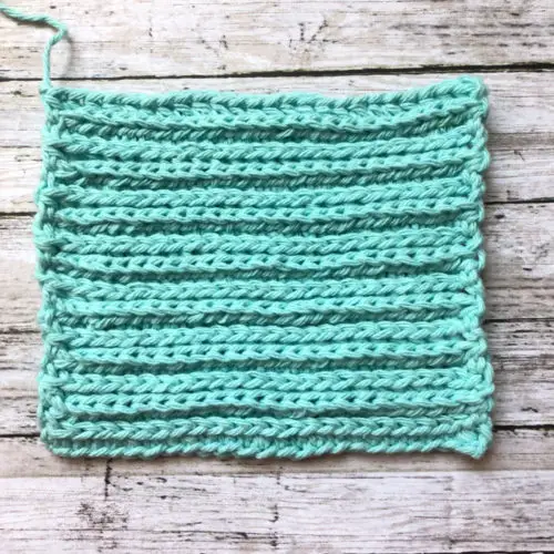 Half double crochet ribbing stitch tutorial