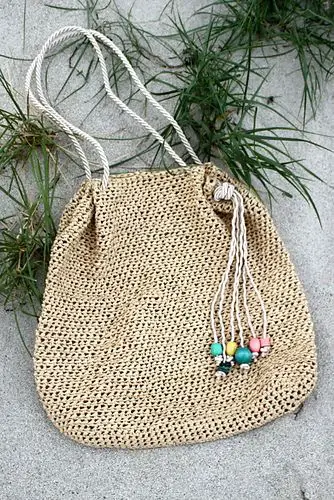 Raffia Beach Bag by Kristina Kavaliauskiene