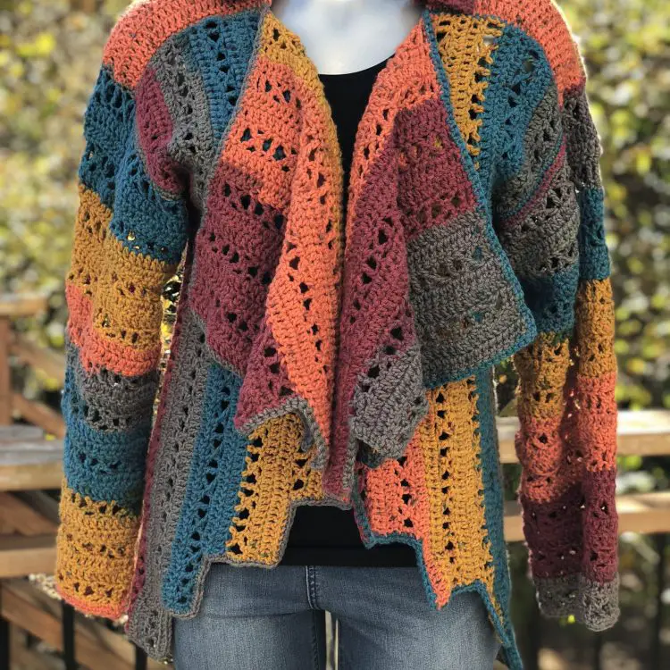 X-capade Cardigan Crochet Pattern
