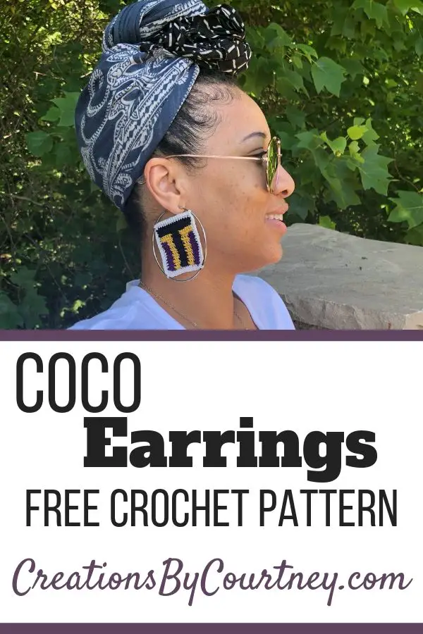 The Coco Earrings are a free crochet pattern to compliment the Coco Top. Wear these earrings for many occasions to show your unique style.