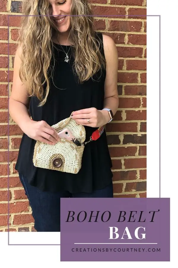 The Boho Belt Bag is a free crochet pattern that has function and style. Instructions are included for a pocket and making belt loops, if you don't have a strap to use.