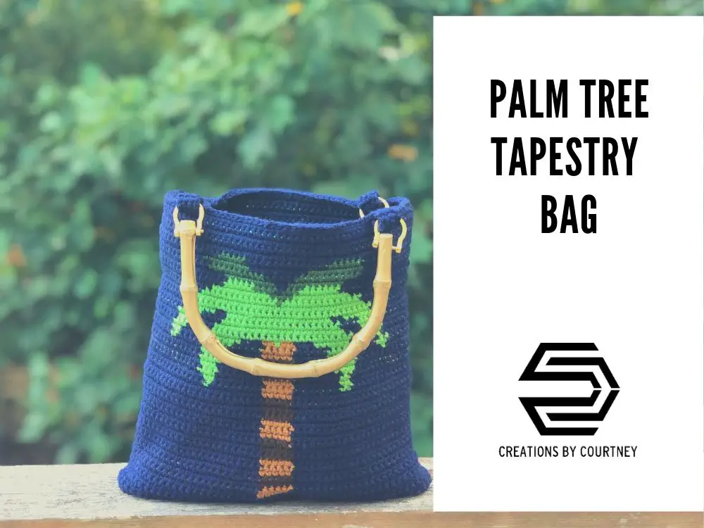 The Palm Tree Tapestry Bag is a great stash busting crochet pattern. You'll learn how to neatly change colors, and create a double-sided accessory to carry summer all year long.