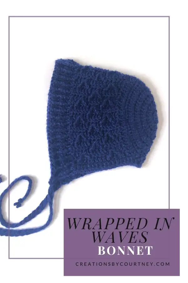 The Wrapped in Waves Bonnet + Hat crochet pattern is an intermediate project that uses post stitches and JAYGO. #freecrochetpattern #crochethat #crochetbonnet