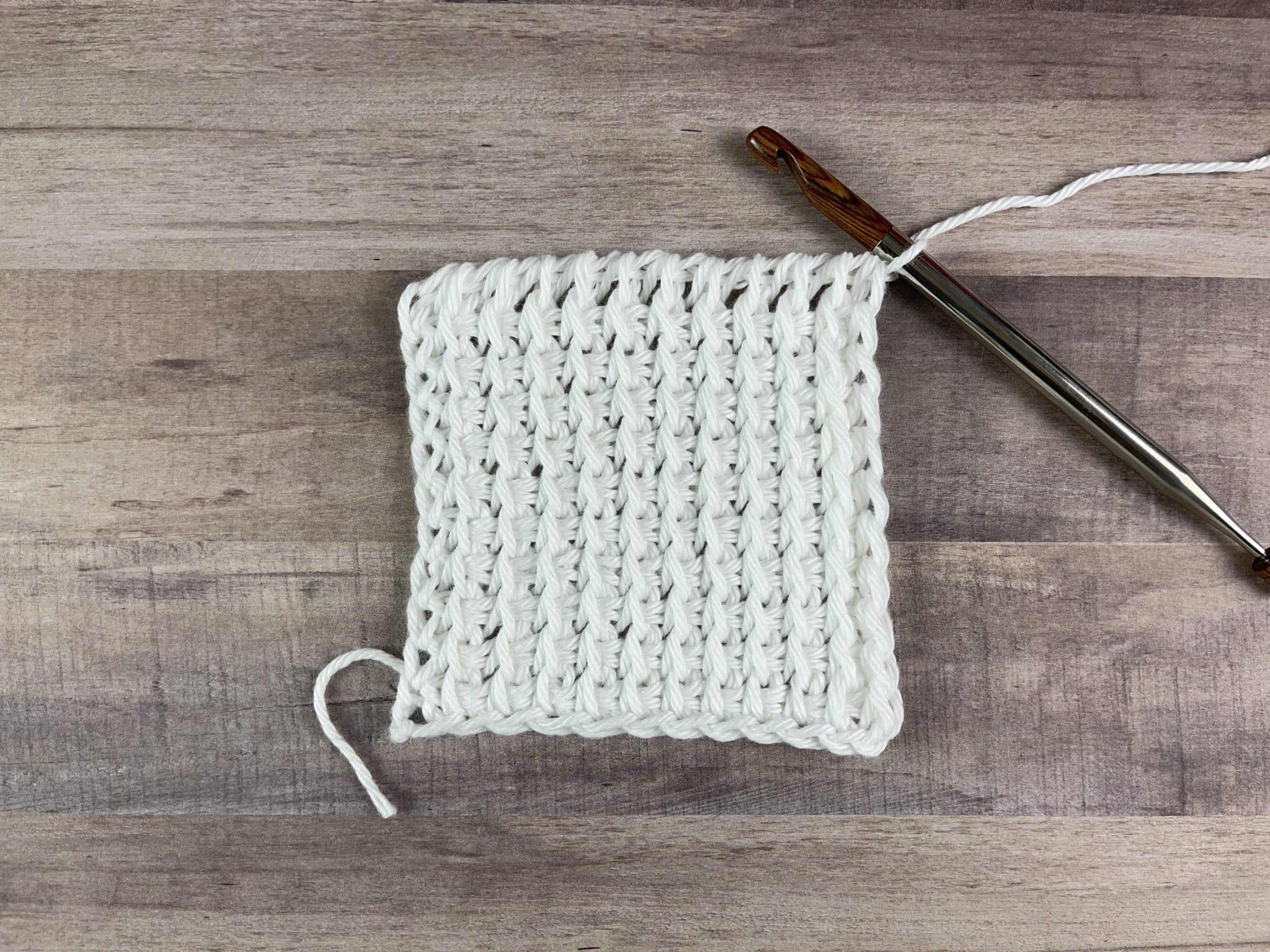 Tunisian Half Double Crochet Crochet Stitch Tutorial Creations By