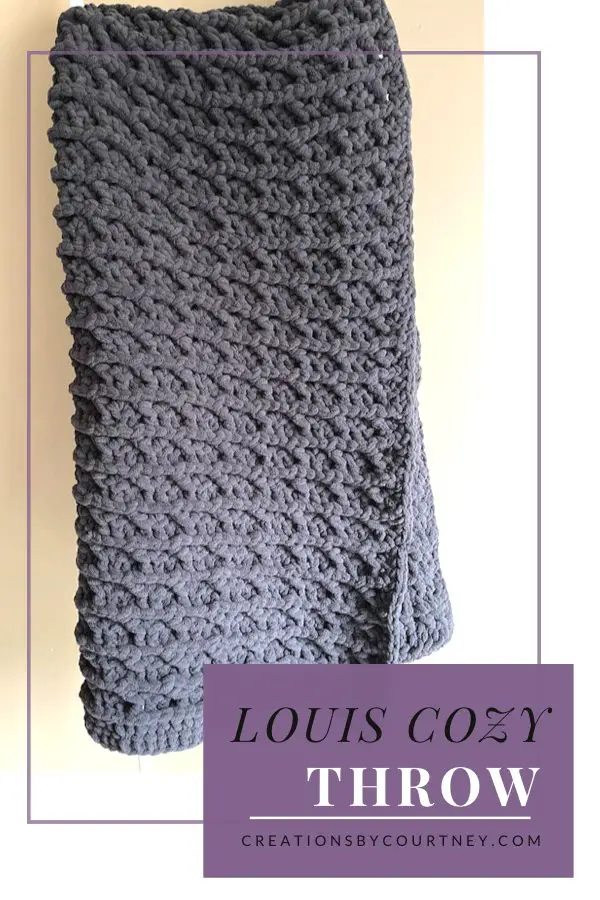 The Louis Cozy Throw will become your new favorite crochet blanket for the home. It’s made with a textured stitch to keep your interest no matter what size you choose to make. This stitch combination is so great that even the back looks great too. It’s squishy and heavy for extra coziness. Grab your favorite shade of Lion Brand Cover Story or another super bulky yarn to make one with #calcentral as part of the Cozy at Home Crochet Along. Head over to Creations by Court eye to check out the free crochet pattern.