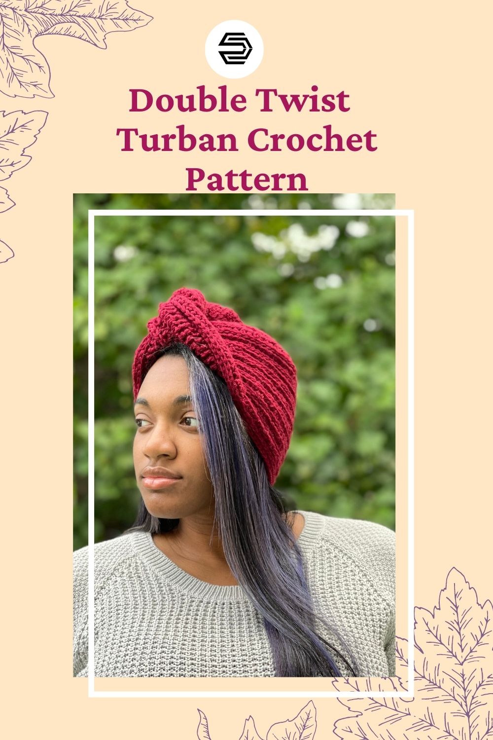 The Terresa Turban offers lots of style in this easy to make hat. With sizing from preemie to adult, the whole family can be stylish. Grab the color coded PDF that includes a tutorial for how to perfectly twist your turban, and your favorite worsted weight yarn. #creationsbycourtney #freecrochetpattern