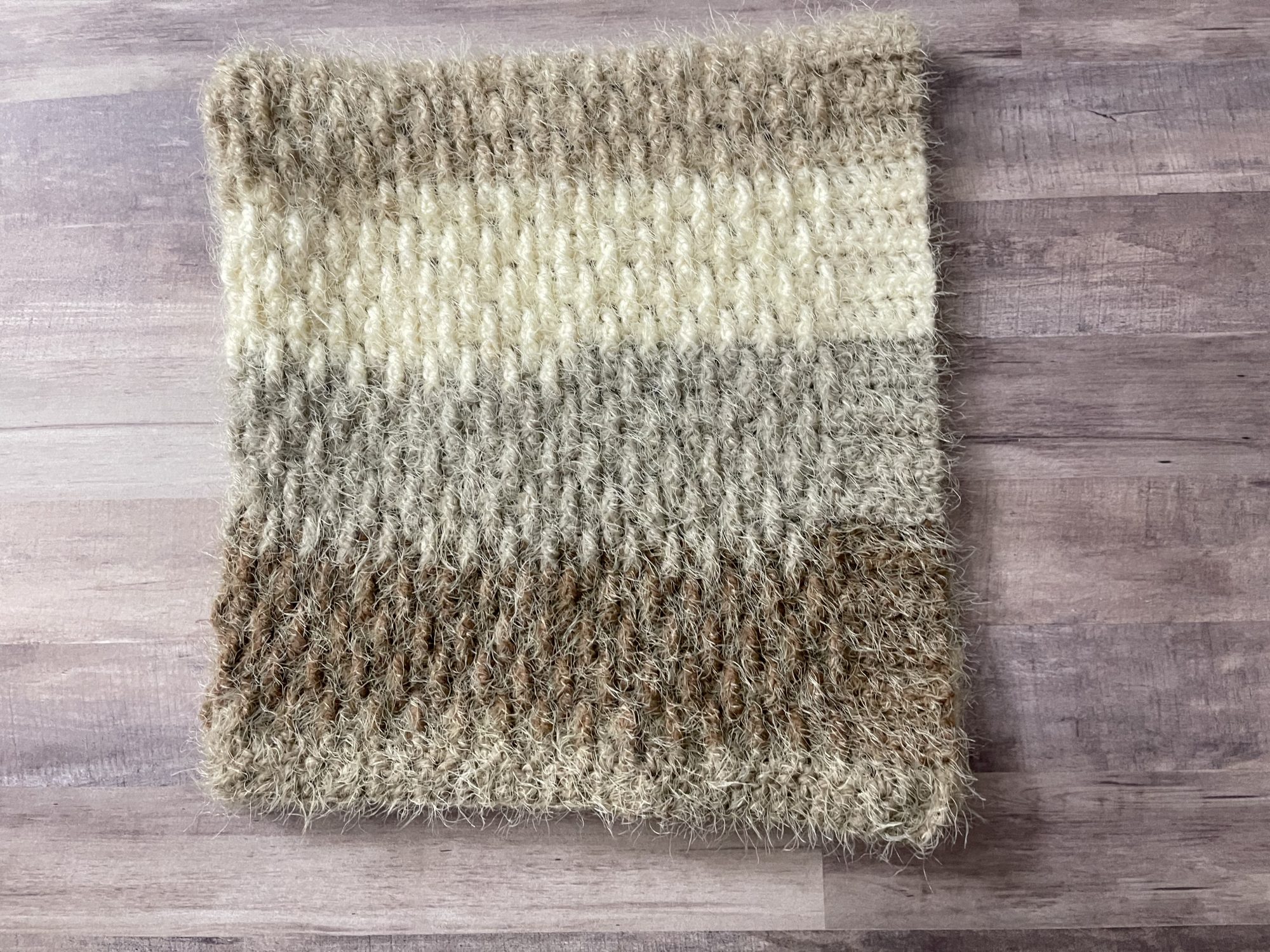 Make a Cozy Hygge Crochet Scarf using ONE Caron Latte Cake