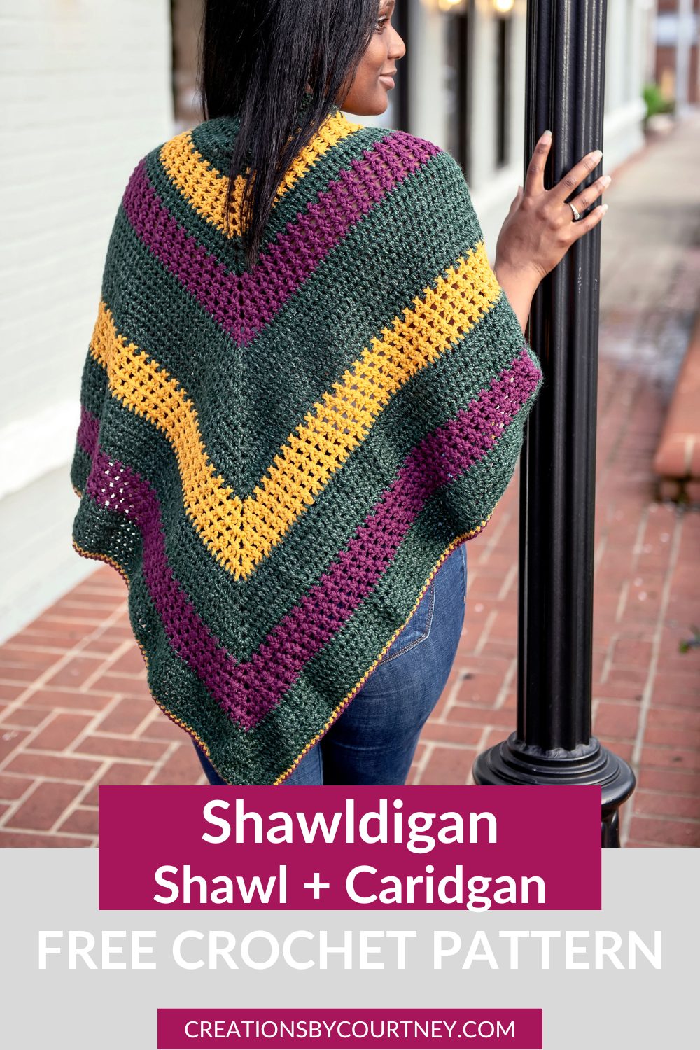 Easy crochet wing shawl pattern - Fosbas Designs