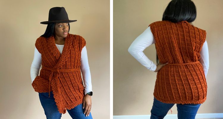 Swish Vest Free Crochet Pattern  Crochet vest pattern free, Crochet vest  pattern, Vest pattern