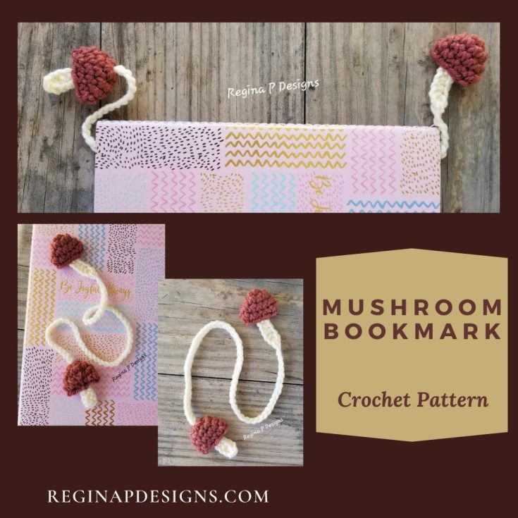 Image for Mushroom Bookmark Crochet Pattern