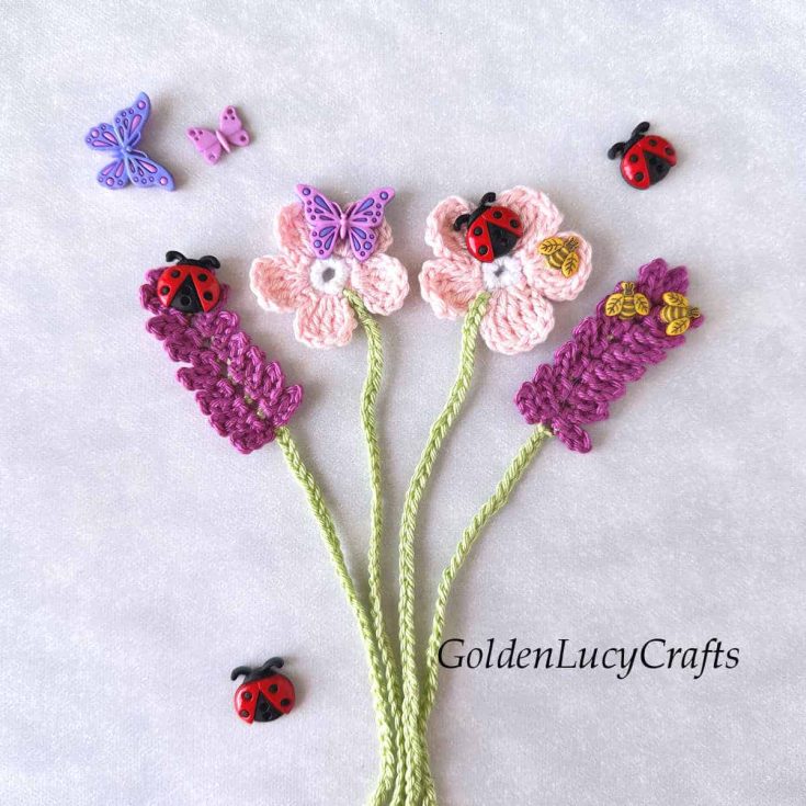 Image for Crochet Flower Bookmarks