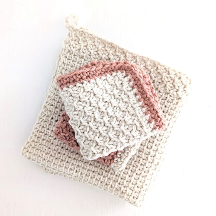 Image for Tunisian Crochet Honeycomb Washcloth